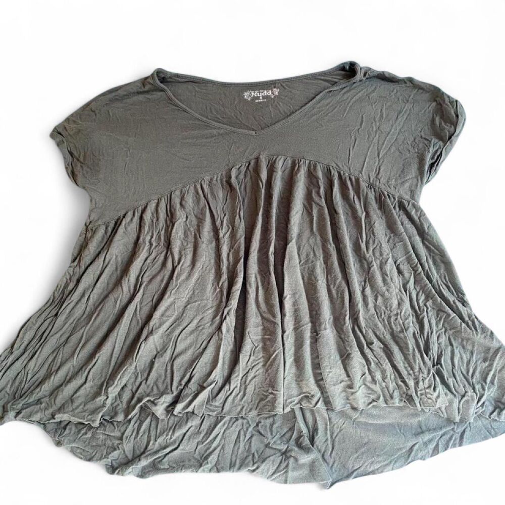Mudd-clothing Women's Green and Blue Blouse